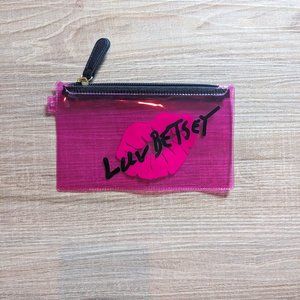 Betsey Johnson Luv Betsey Hot Pink Jelly Clutch
